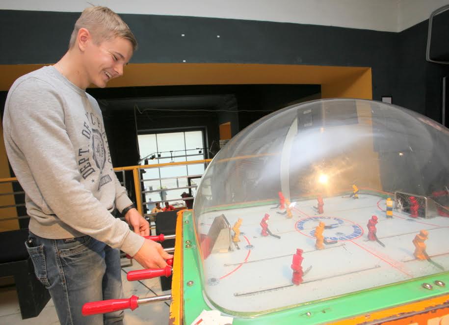 Настольный хоккей в Музее советских игровых автоматов