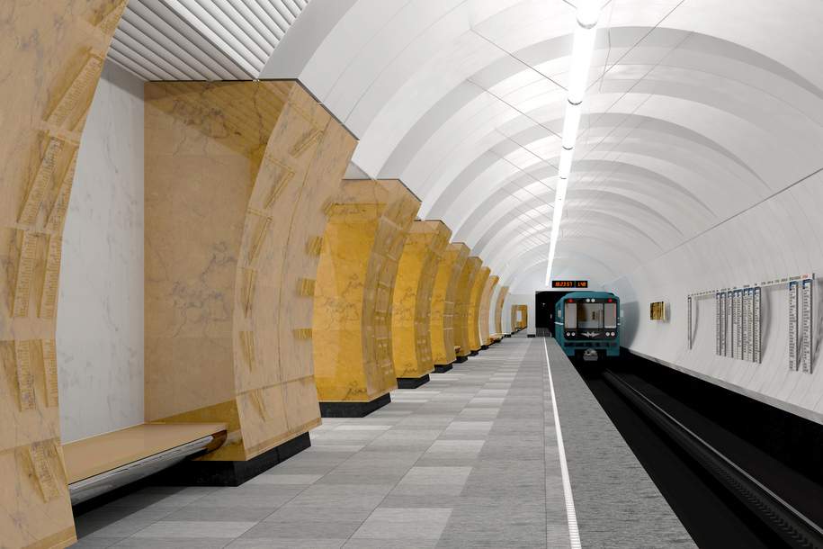 На станции метро «Солнцево» установили эскалаторы