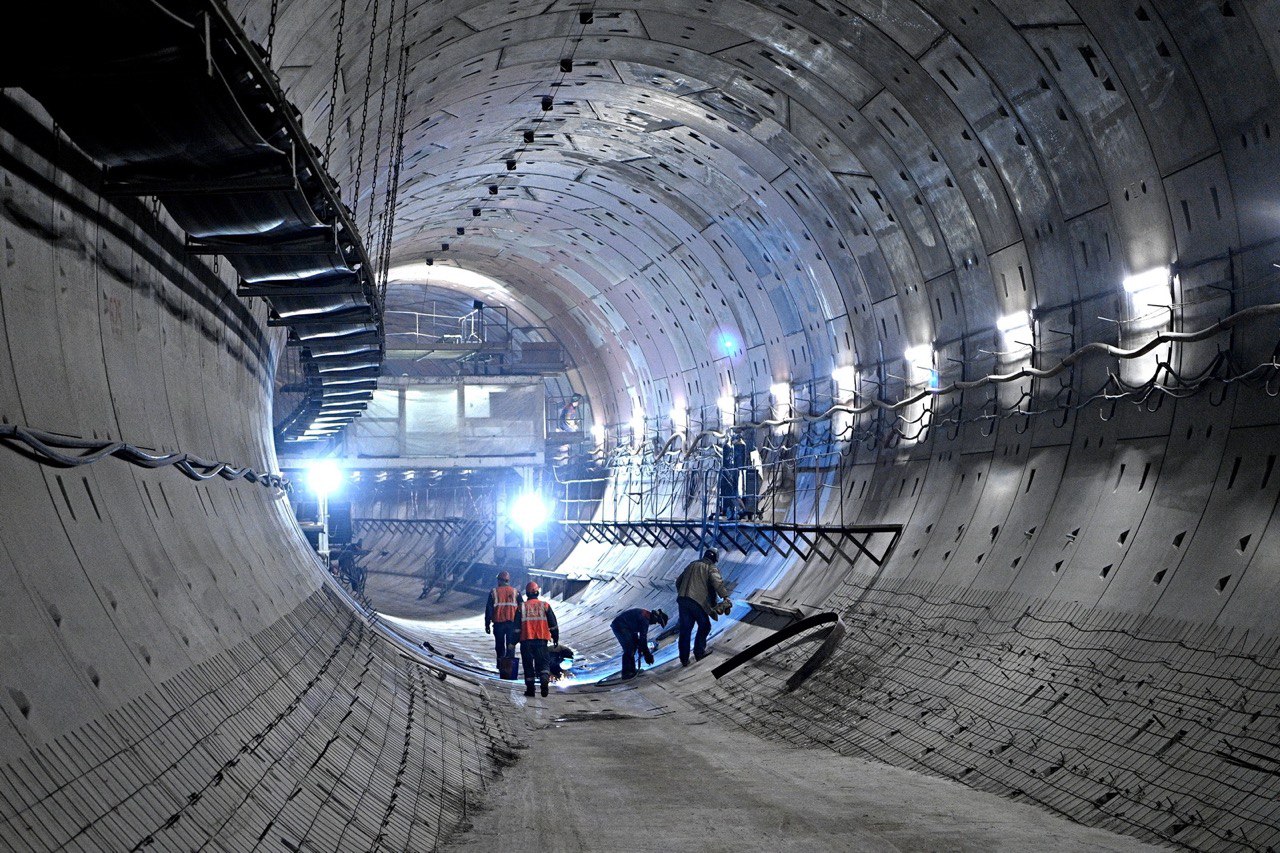 Тоннель для создания пересадки между двумя станциями метро «Марьина Роща» пройден на 90%