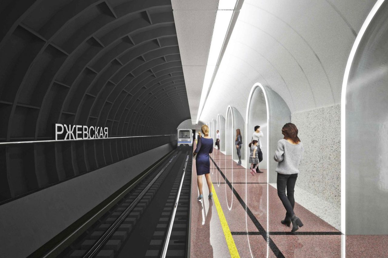 Строительство пассажирской платформы началось на станции «Рижская» Большого кольца метро