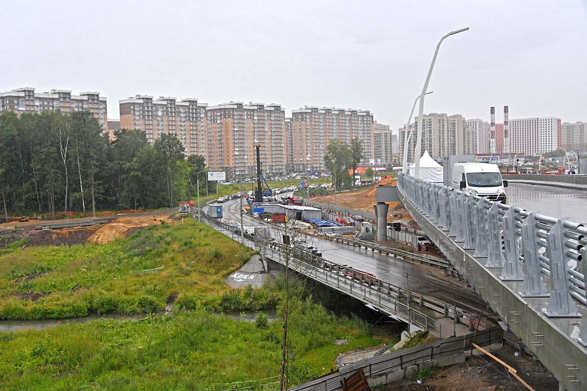 Андрей Бочкарёв: При строительстве двух эстакад на открытом участке южного направления МСД смонтировано более 8,5 тысячи тонн металлоконструкций