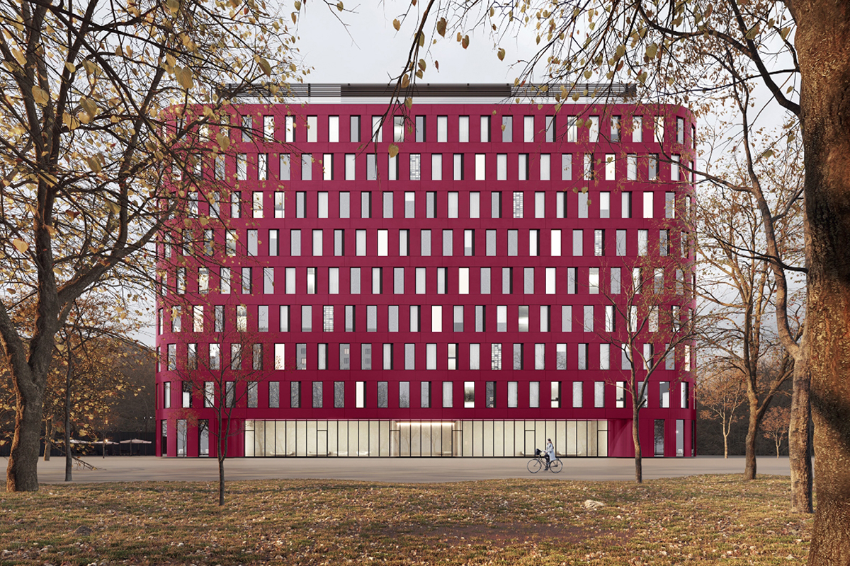 Андрей Бочкарёв: Оригинальный бизнес-центр красного цвета в виде призмы возведут на Окской улице