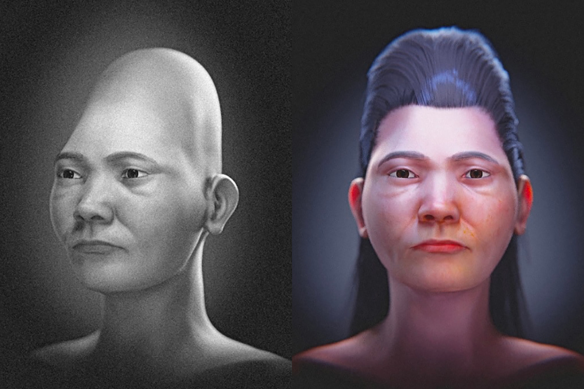Ученые воссоздали внешность средневековой женщины с деформированным черепом