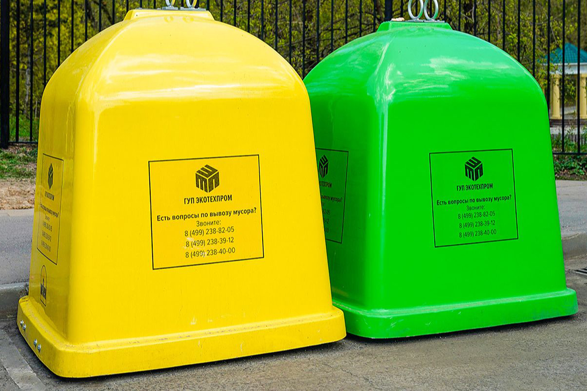 В Москве активно пользуются контейнерами для раздельного сбора мусора
