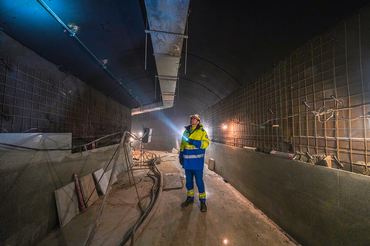 Завершен монолит подземной пересадки со станции «Электрозаводская» БКЛ метро на синюю ветку