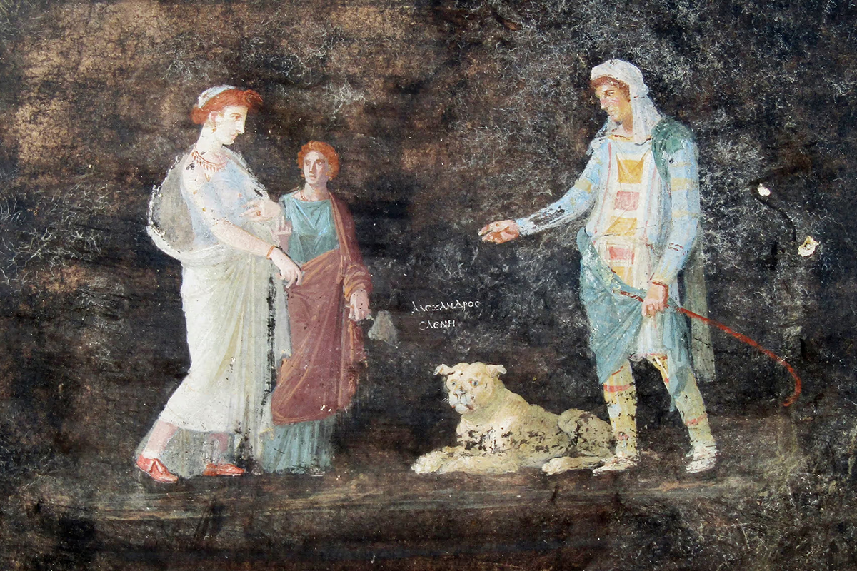 Археологи обнаружили в Помпеях фрески с героями Троянской Войны