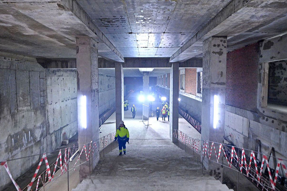 На будущей станции «ЗИЛ» Троицкой линии метро проводят отделку техпомещений