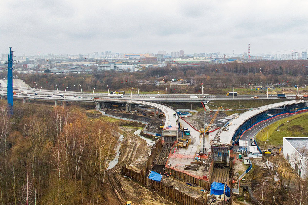 Строительство дополнительного участка МСД на юге Москвы завершится в 2026 году